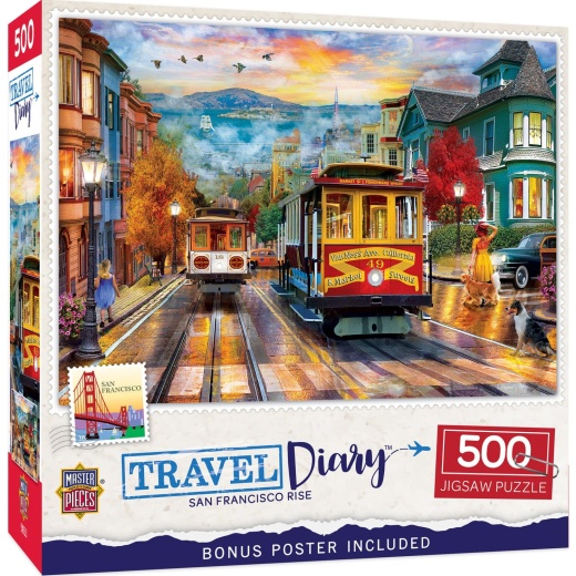 Masterpieces Travel Diary - San Francisco Rise 500 Piece Jigsaw Puzzle