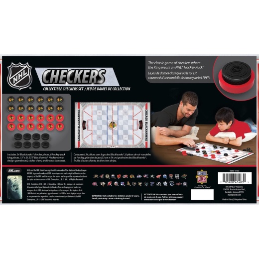 MasterPieces NHL Chicago Blackhawks Checkers Board Game