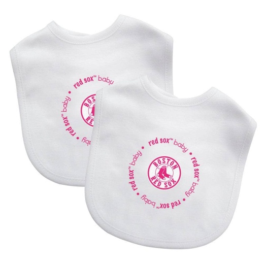 Boston Red Sox - Baby Bibs 2-Pack in Pink