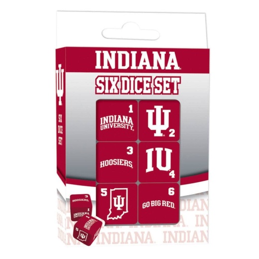 Indiana Hoosiers Dice Set - 19Mm