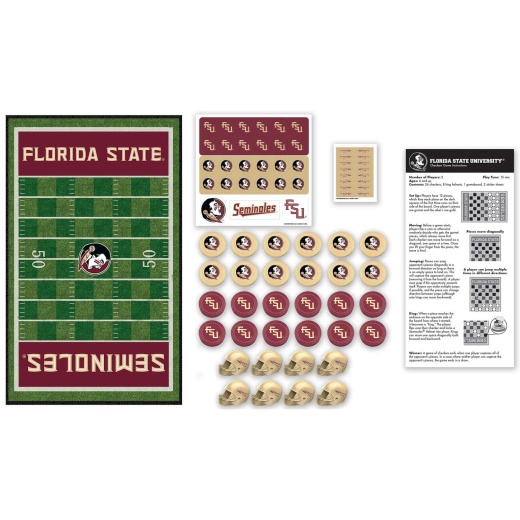 Florida State Seminoles Checkers Board Game - Officially Licensed MasterPieces NCAA Product