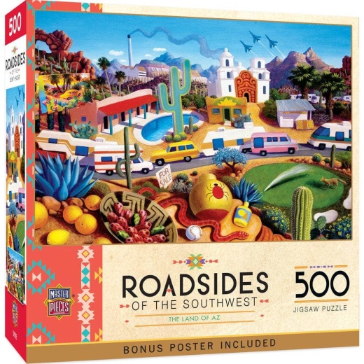 Roadsides Of The Southwest - Land Of Az 500 Piece Jigsaw Puzzle