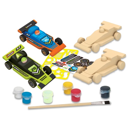 Masterpieces Double Racers Wood Craft & Paint Kit