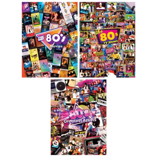 Decades - The 80'S 500 Piece Jigsaw Puzzles 3 Pack