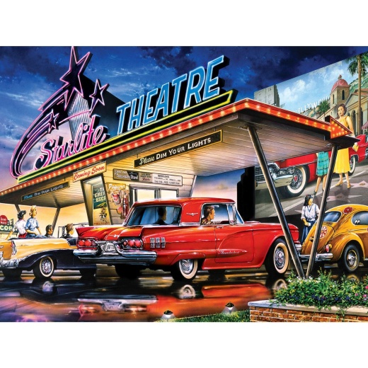 Masterpieces Drive-Ins, Diners & Dives - Starlite Drive-In 550 Piece Jigsaw Puzzle