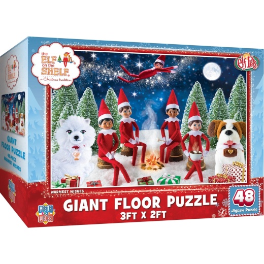 Elf On The Shelf Warmest Wishes 48 Piece Floor Jigsaw Puzzle