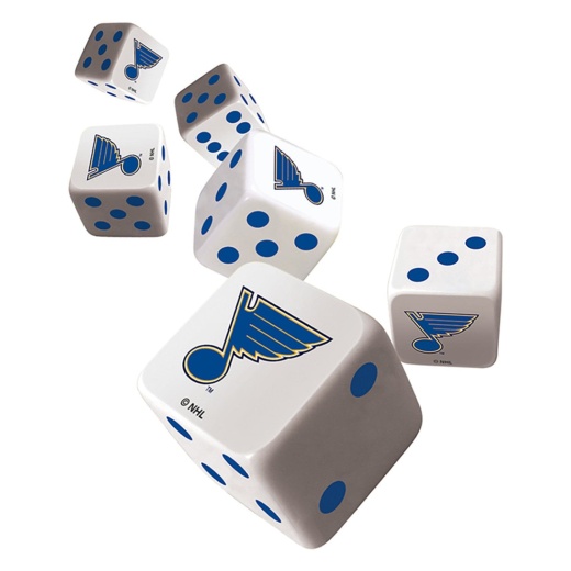 St. Louis Blues Dice Set - Officially Licensed NHL Product