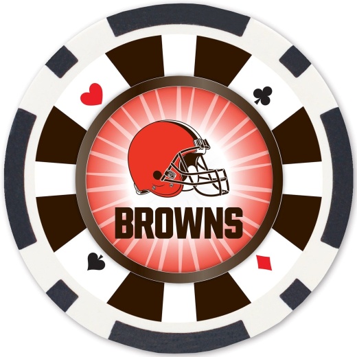 Cleveland Browns 100 Piece Poker Chips