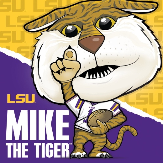 Lsu Tigers Ncaa Mascot 100 Piece Square Puzzle