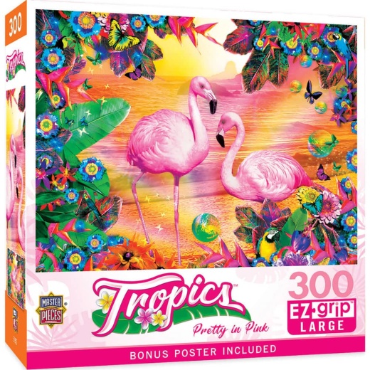 Tropics - Pretty In Pink 300 Piece EZ Grip Jigsaw Puzzle