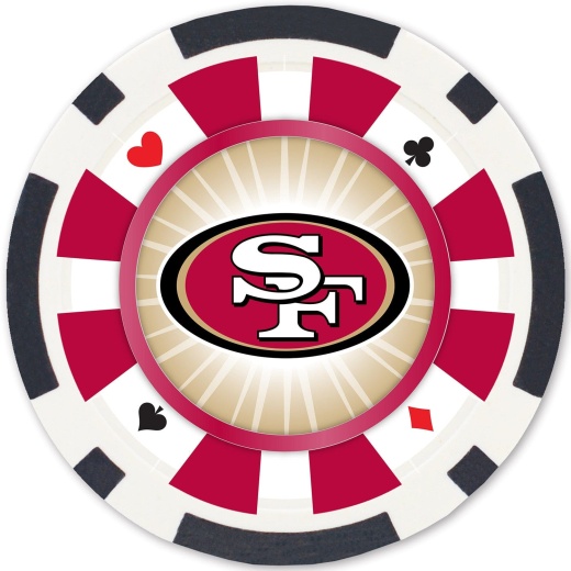 San Francisco 49ers 100 Piece Poker Chips
