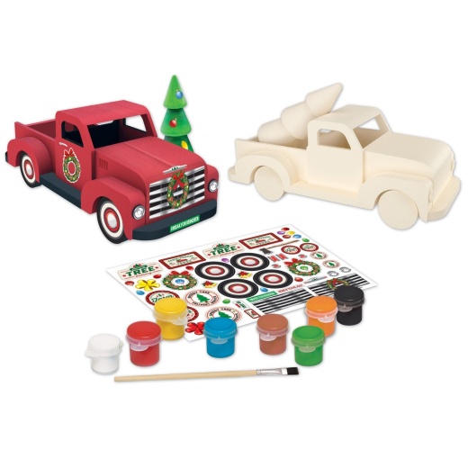Masterpieces Holiday Truck Wood Paint Kit