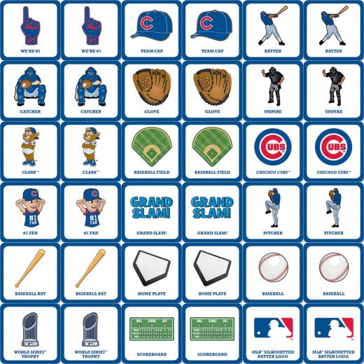 Chicago Cubs Matching Game - Perfect Family Entertainment!