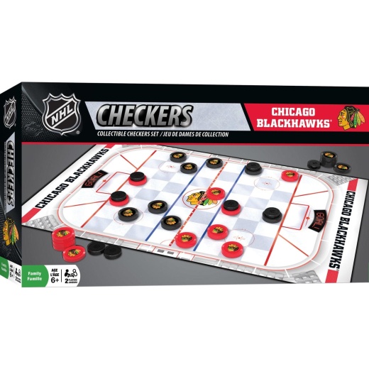 MasterPieces NHL Chicago Blackhawks Checkers Board Game