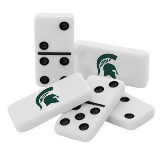 Michigan State Spartans Dominoes Set