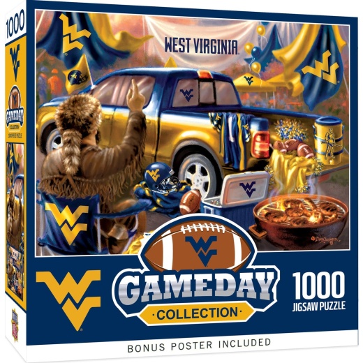 West Virginia Mountaineers Gameday 1000 Piece Jigsaw Puzzle