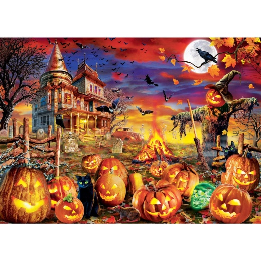 Glow In The Dark - All Hallow's Eve 500 Piece Jigsaw Puzzle