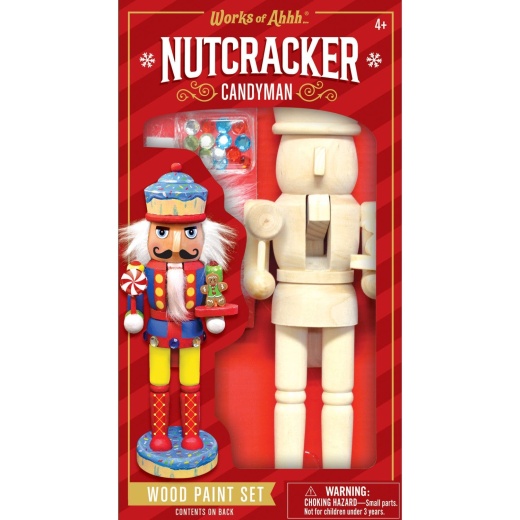 Holiday Craft Kit - Nutcracker Candyman Wood Craft & Paint Kit