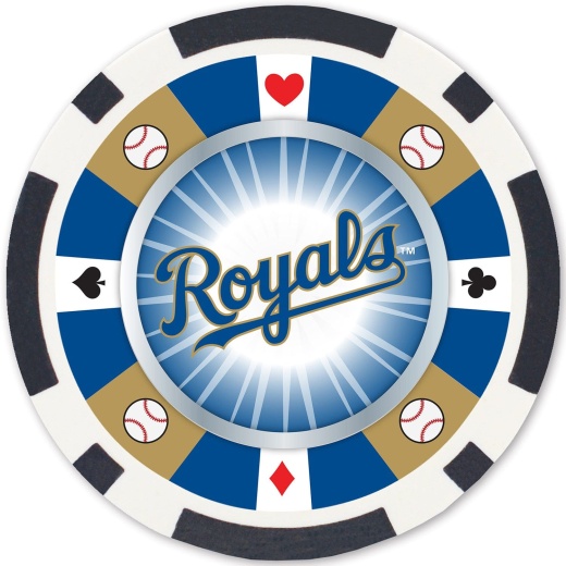 Kansas City Royals 100 Piece Poker Chips - MasterPieces MLB Licensed