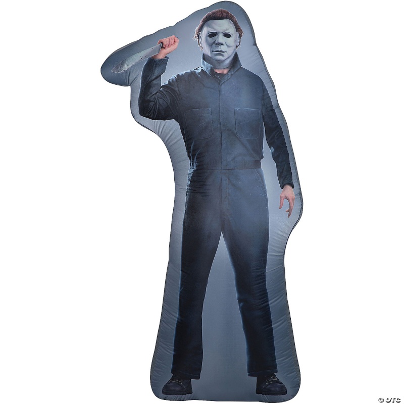 6 Ft. Blow-Up Inflatable Photo-Realistic Halloween Michael Myers With ...