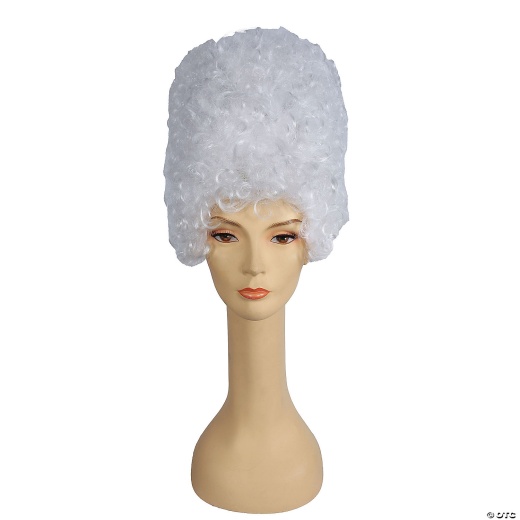 Women's White Bargain Beehive Wig