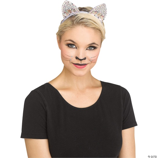 Jeweled Cat Ears - Add Sparkle to Your Costume