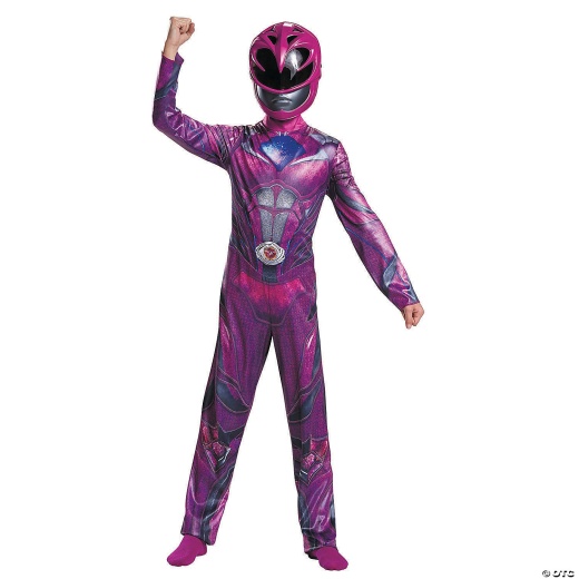 Girl's Classic Pink Power Ranger Costume - Small