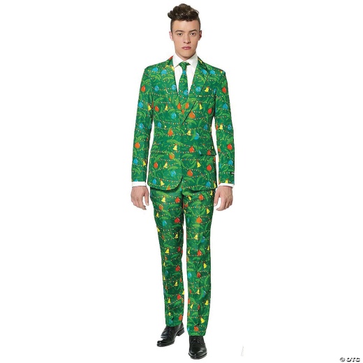 Men's Green Skin Suit Costume