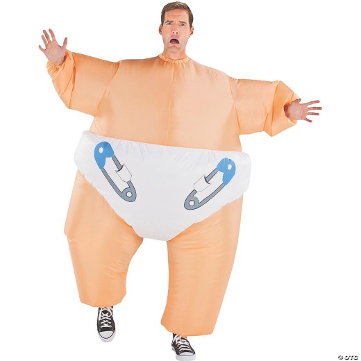 Men's Inflatable Big Baby Costume - The Ultimate Halloween Showstopper