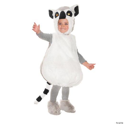 Toddler Ring Tail Lemur Costume - Medium