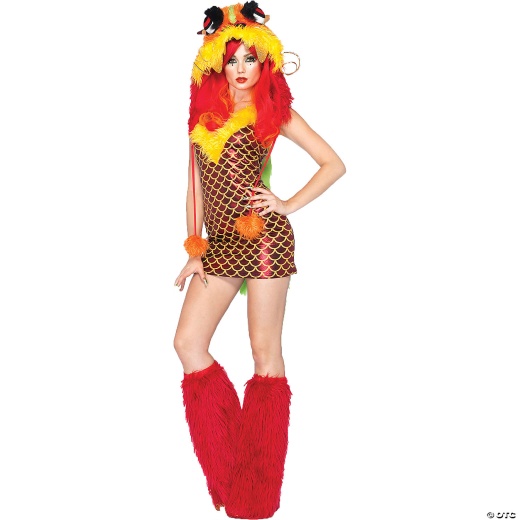 Women's Emperial Dragon Costume-Sm/Md
