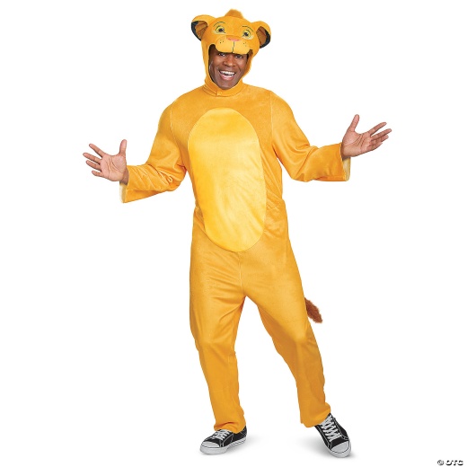 Adults Disney's Lion King Simba Jumpsuit Costume - Large/XL