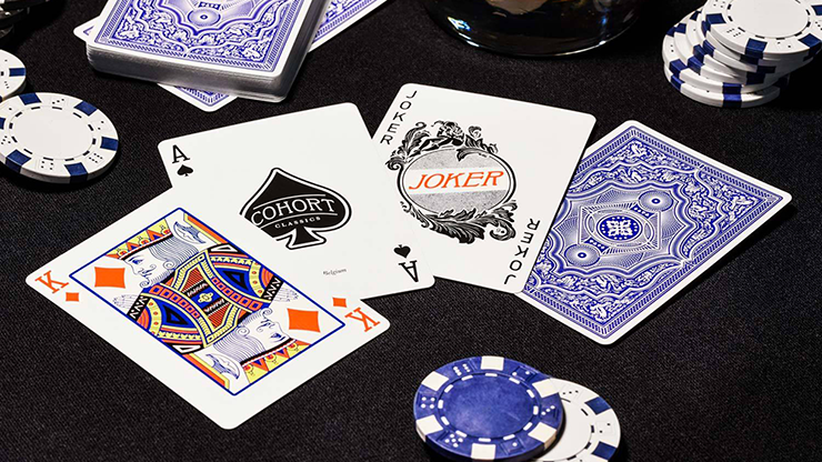 Blue Cohorts (Luxury-Pressed E7) Playing Cards
