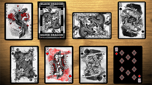 Silver Dragon (Standard Edition) Playing Cards By Craig Maidment