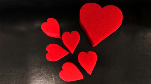 Sponge Heart Set (Red) By Goshman