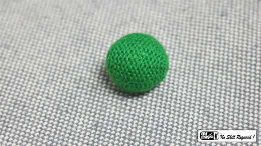 Crochet Ball .75 Inch Single (Green) By Mr. Magic - Trick