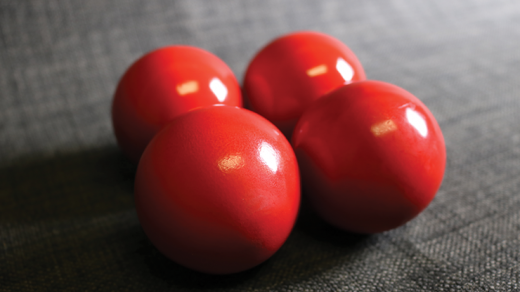 Wooden Billiard Balls (1.75" Red) By Classic Collections - Trick