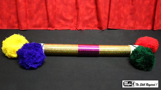 Super Pom Pom Stick (Glitter) By Mr. Magic - Trick