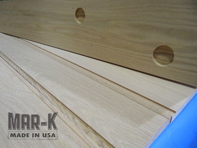 Oak With Hidden Mounting Holes