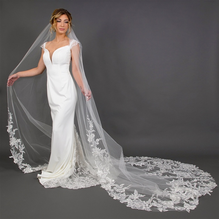 V2394WRC Wide Royal Cathedral Bridal Veil