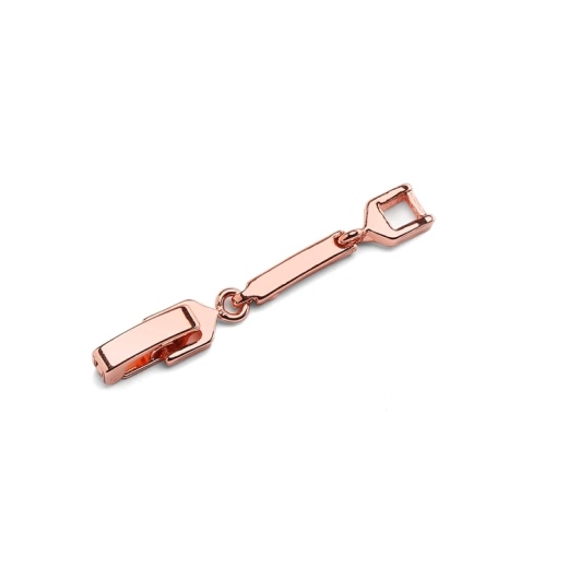 1 1/4" Necklace Extender Foldover Clasp - 14K Rose Gold Plating