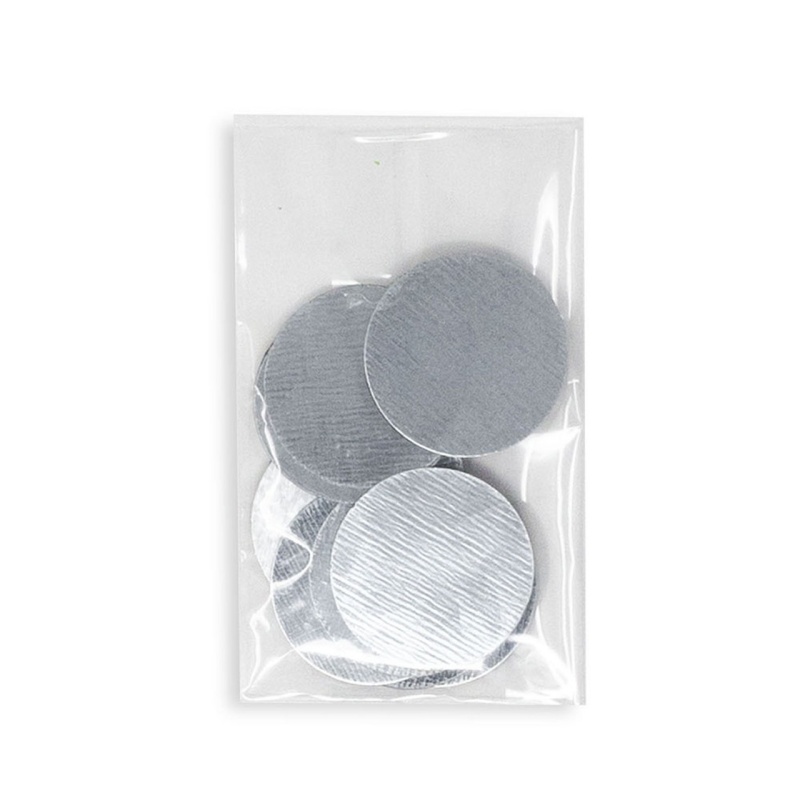 Self-Adhesive 1” Metal Discs For Non-Magnetic Makeup Pans (10 Pack)