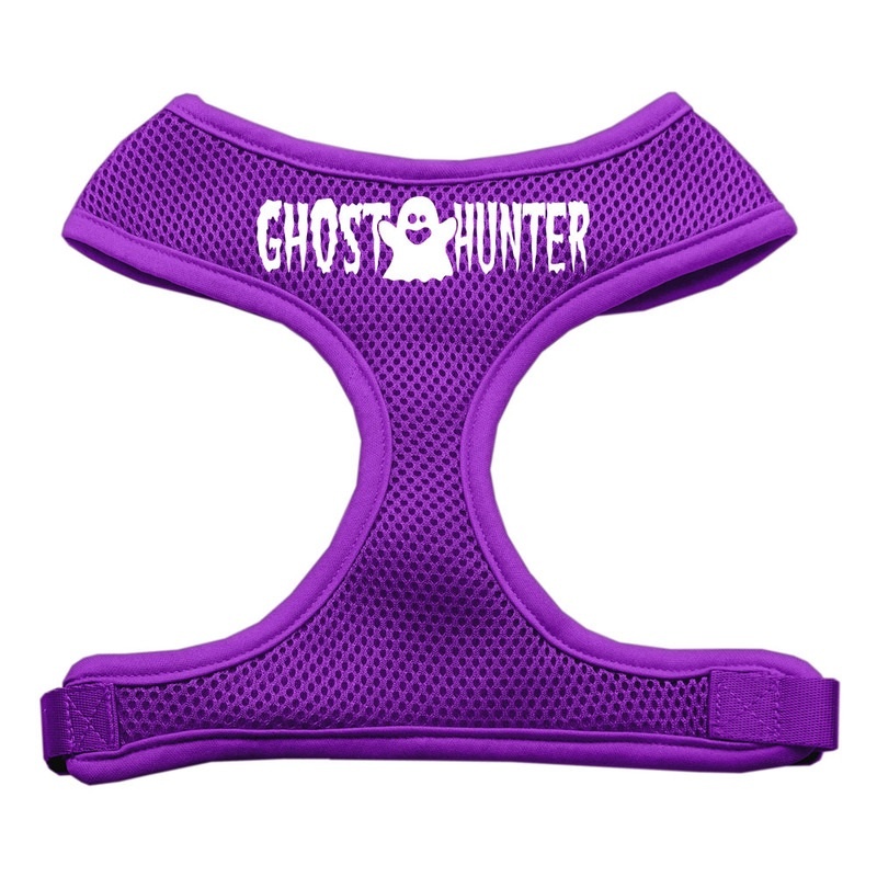 Ghost Hunter Design Soft Mesh Pet Harness Purple Large