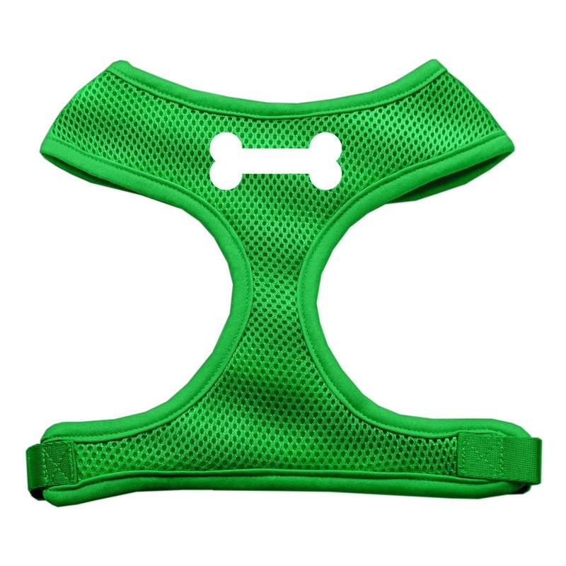 Bone Design Soft Mesh Pet Harness Emerald Green Medium