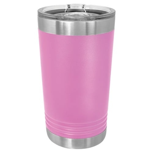 16 Ounce Stainless Steel Lite Purple Polar Camel Pint With Slider Lid