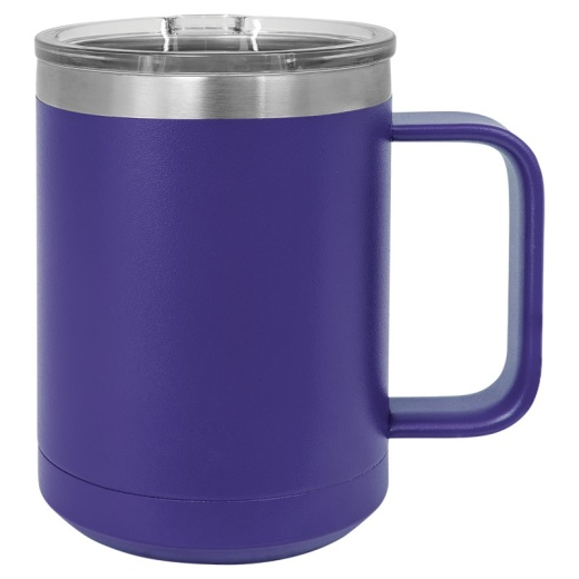 15 Ounce Purple Polar Camel Stainless Steel, Double Wall Vacuum Mug