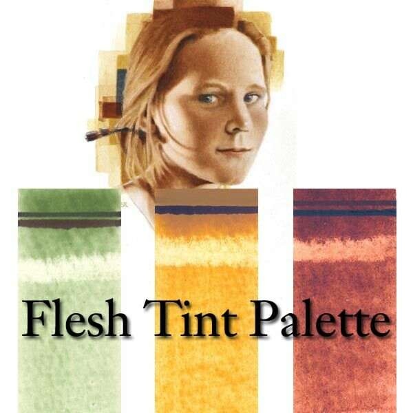 Basic Flesh Tint Watercolor Palette