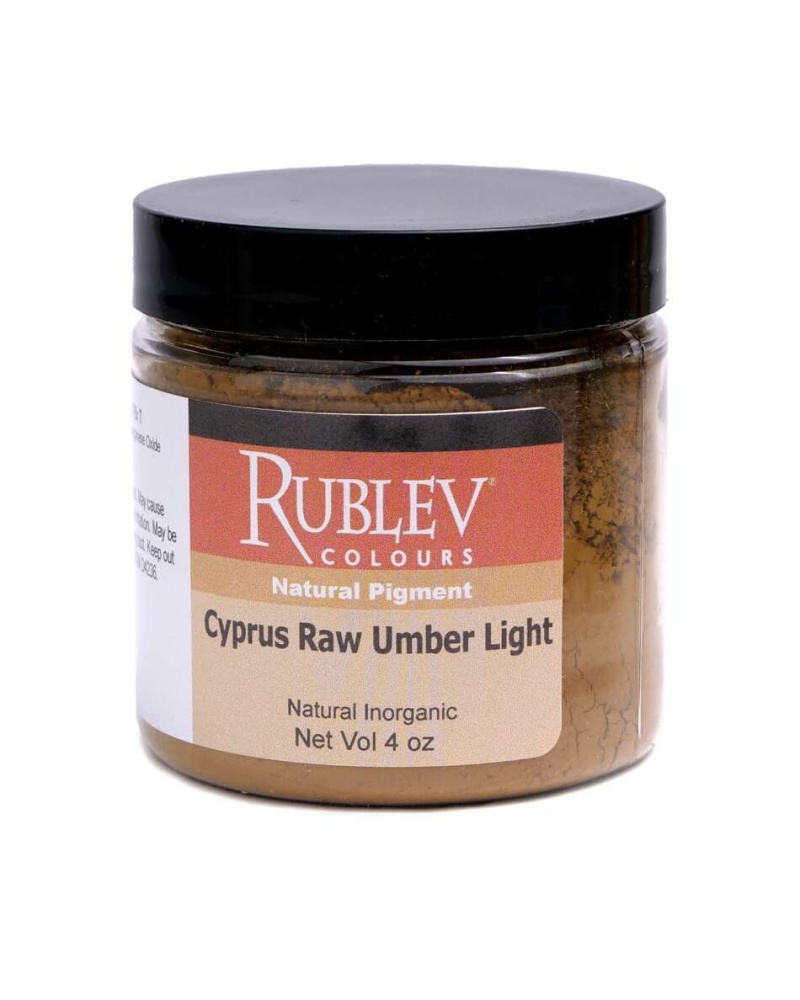 Cyprus Raw Umber Light Pigment, Size: 4 Oz Vol Jar