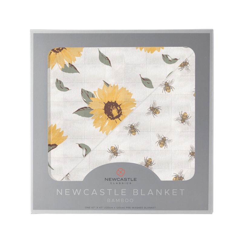 Sunflower Farm And Honey Bee Newcastle Blanket