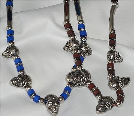 New Industrial Tribal Biker Skull Necklaces